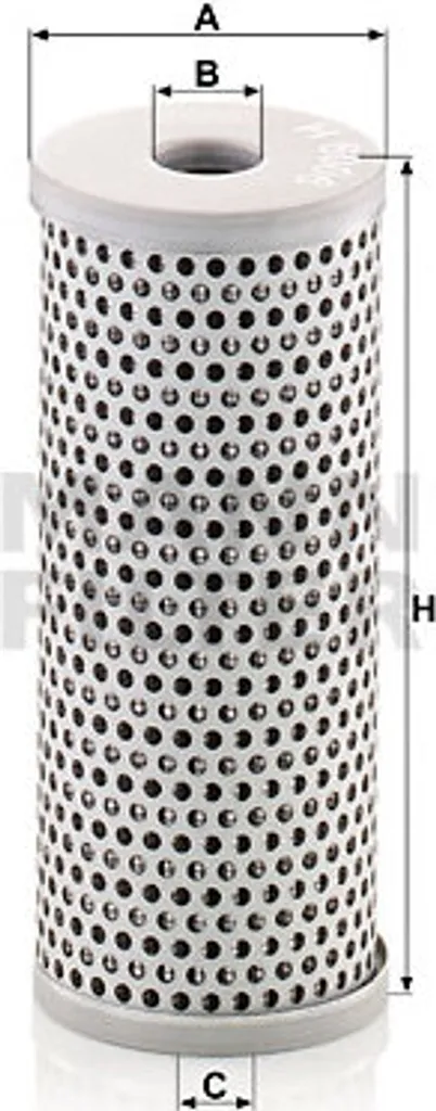 Filtre hydraulique MANN-FILTER H 6006 pour maintenance de tracteur