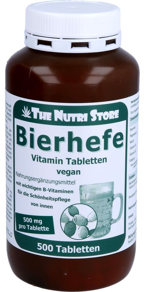 The Nutri Store Bierhefe Vitamin Tabletten, 500 St. Produktbild 