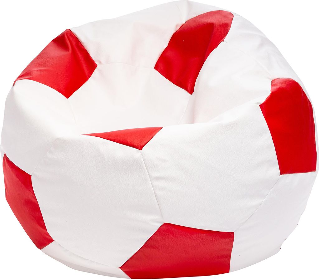 Ecopuf, Sitzsack Ball, Bean Bag, Sitzsäcke Gaming Sack, Rot E6, XL