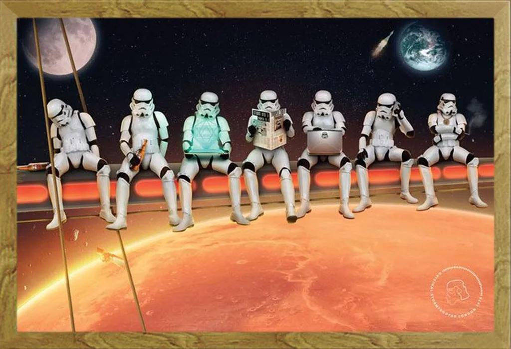 Quadro Jurassic World 61x91 cm con Cornice Shinsuke Oak e Vetro Acrilico
