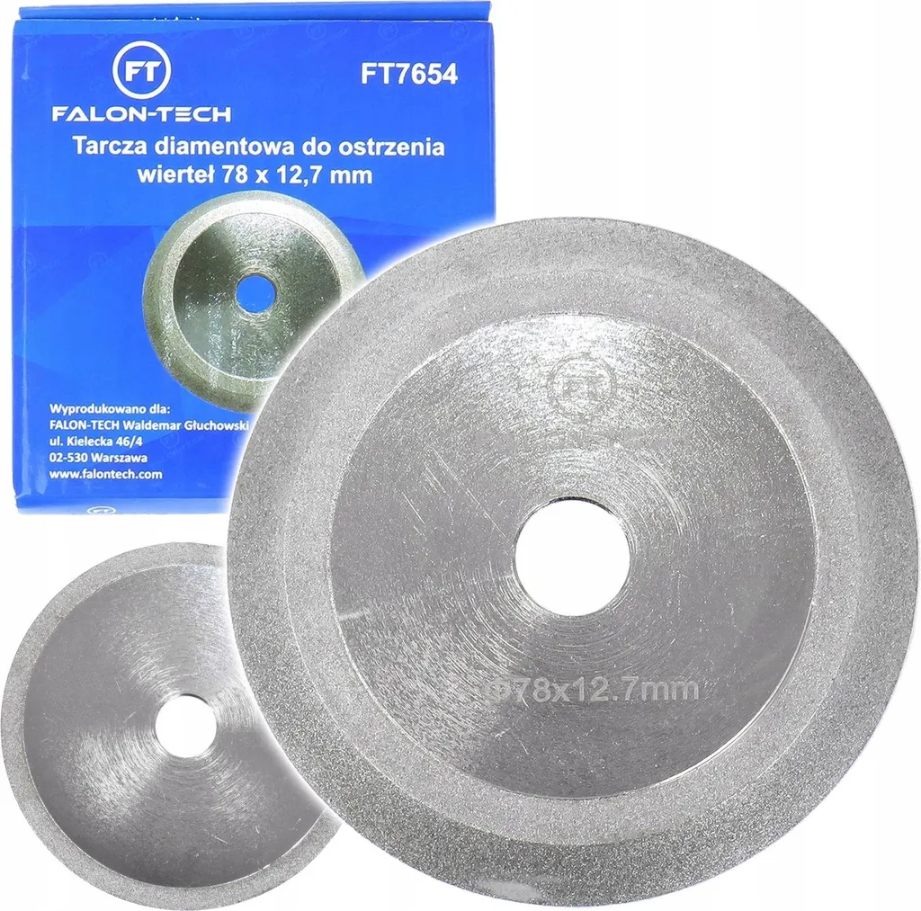 DISCO DIAMANTATO PER AFFILATORE DI PUNTE 78x12,7 mm