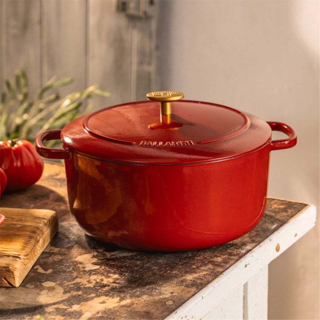 Casseruola In Ghisa Smaltata BALLARINI Bellamonte 20 Cm - 2.5 Litri, Verde, Per Forno E Tutti I Fuochi