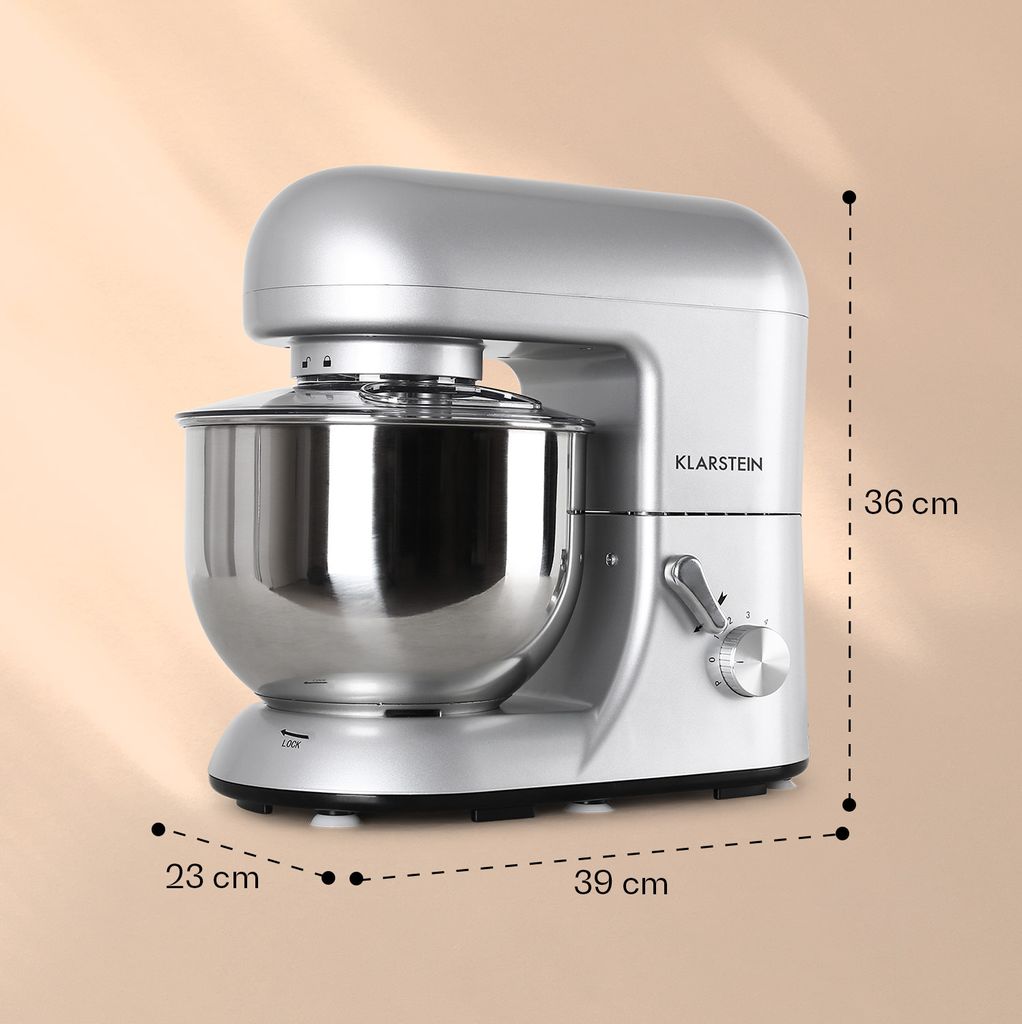 Klarstein Küchenmaschine, Knetmaschine mit 5L Schüssel, Produktbild 4
