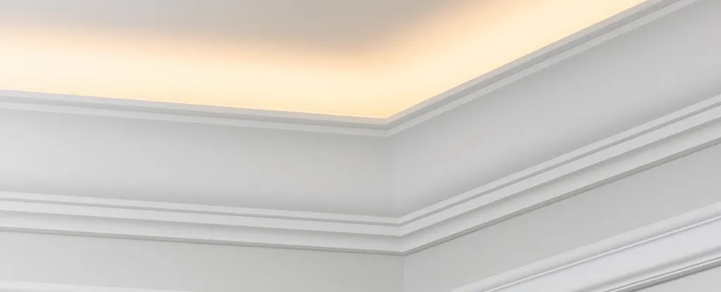 Décoration Murale avec Éclairage Indirect LED - Profilé Stuc 2m LS7C - 10