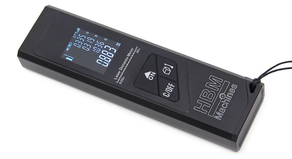 HBM 2-in-1 Professioneller 40-Meter-Laser-Entfernungsmesser mit Winkelmessfunktion