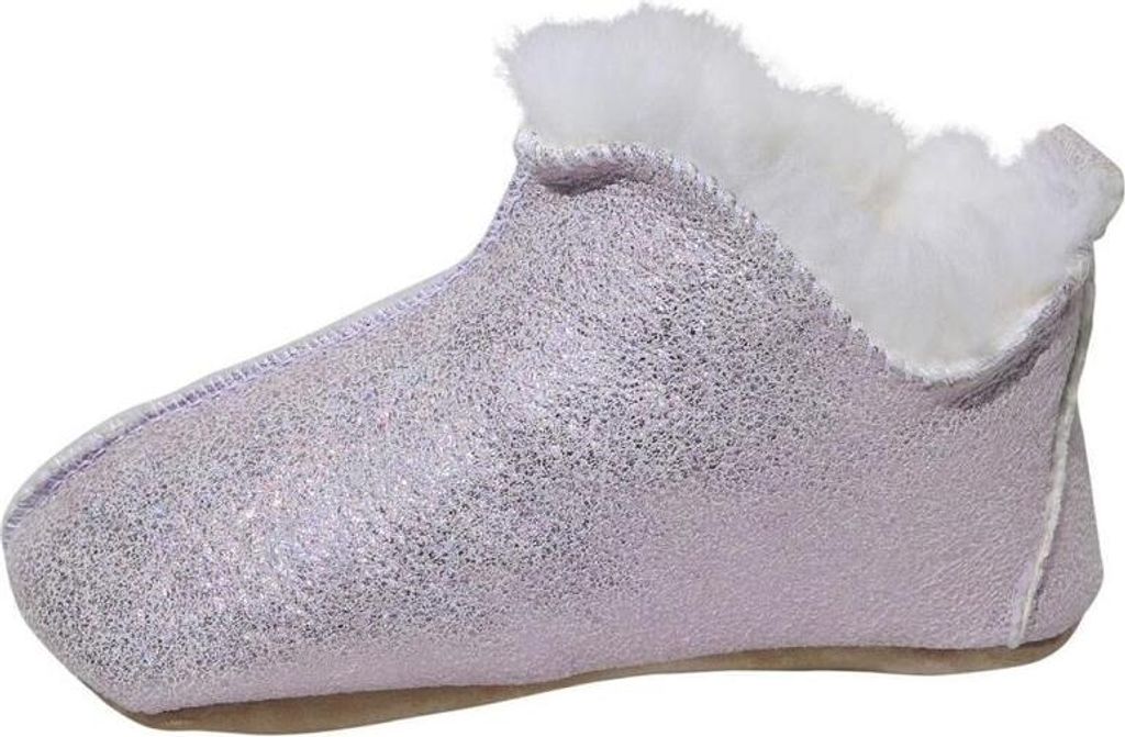 Lammfell Kinder Hausschuhe Bali Glitzer Rosa - Farbe: Rosa | Schuhgröße: EUR 23/24
