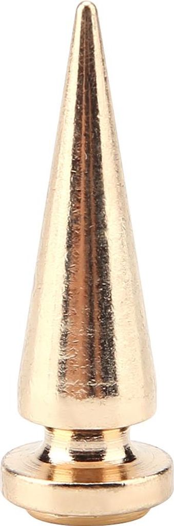 10 Stück Metall-Spikenietschen und -Nieten mit Schraubverschluss für DIY-Lederhandwerk (gelb)