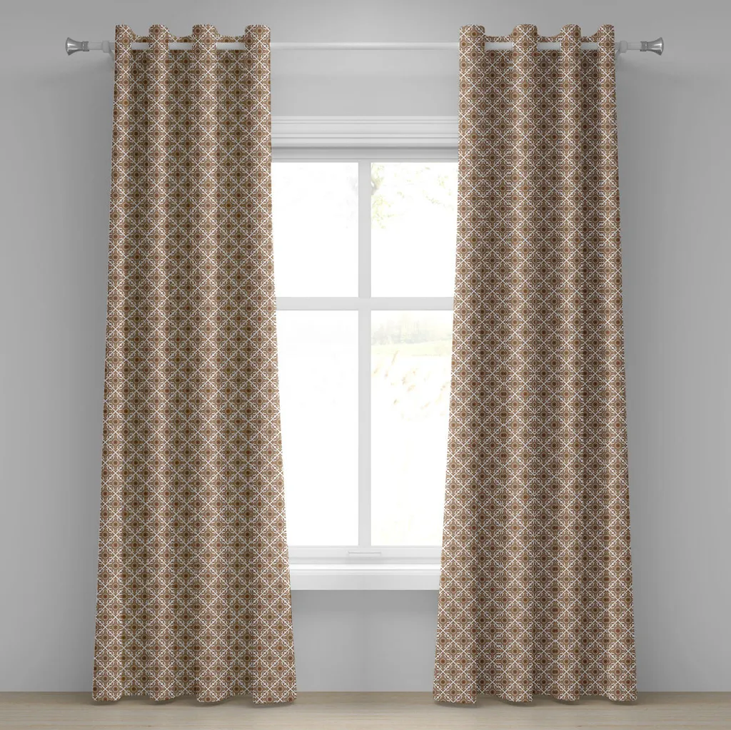 Tende Abakuhaus Lavabili 280x175 cm | Mosaico Etnico Bianco Sequoia