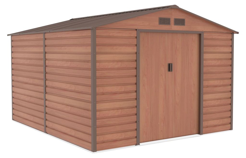 Domek ogrodowy G21 GAH 884 - 277 x 319 cm, brązowy Zdjęcie produktu 