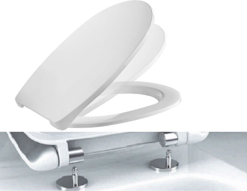 Ramm Toilettensitz passend Roca Mitos, weiß, Softclose