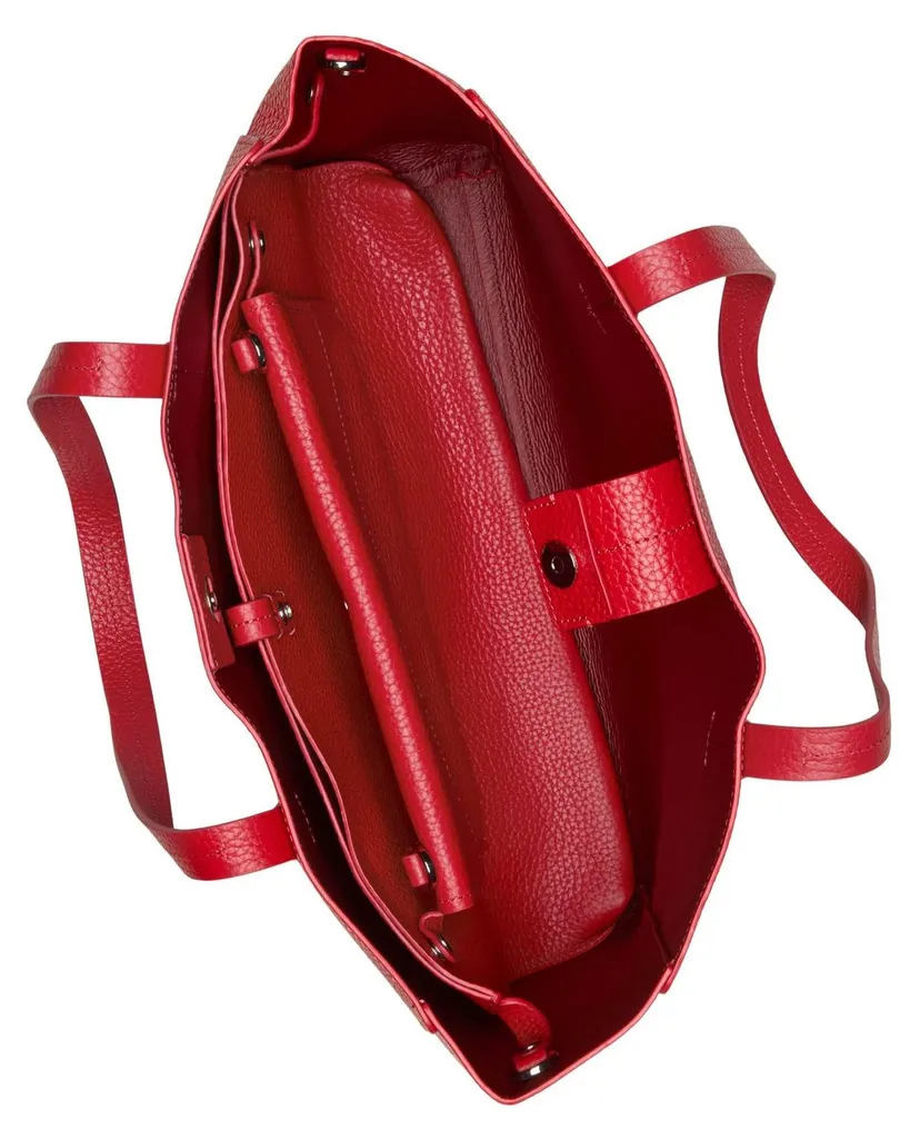 Marc O'Polo Busin Shopper Shiny Red : Sac à Épaule Cuir Rouge Élégant - 4