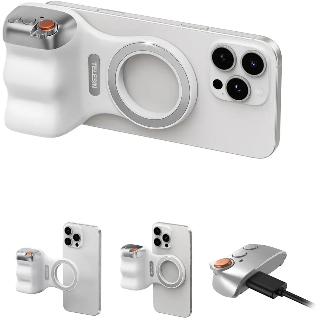 Support magnétique smartphone avec télécommande Bluetooth et filetage 1/4 - 4