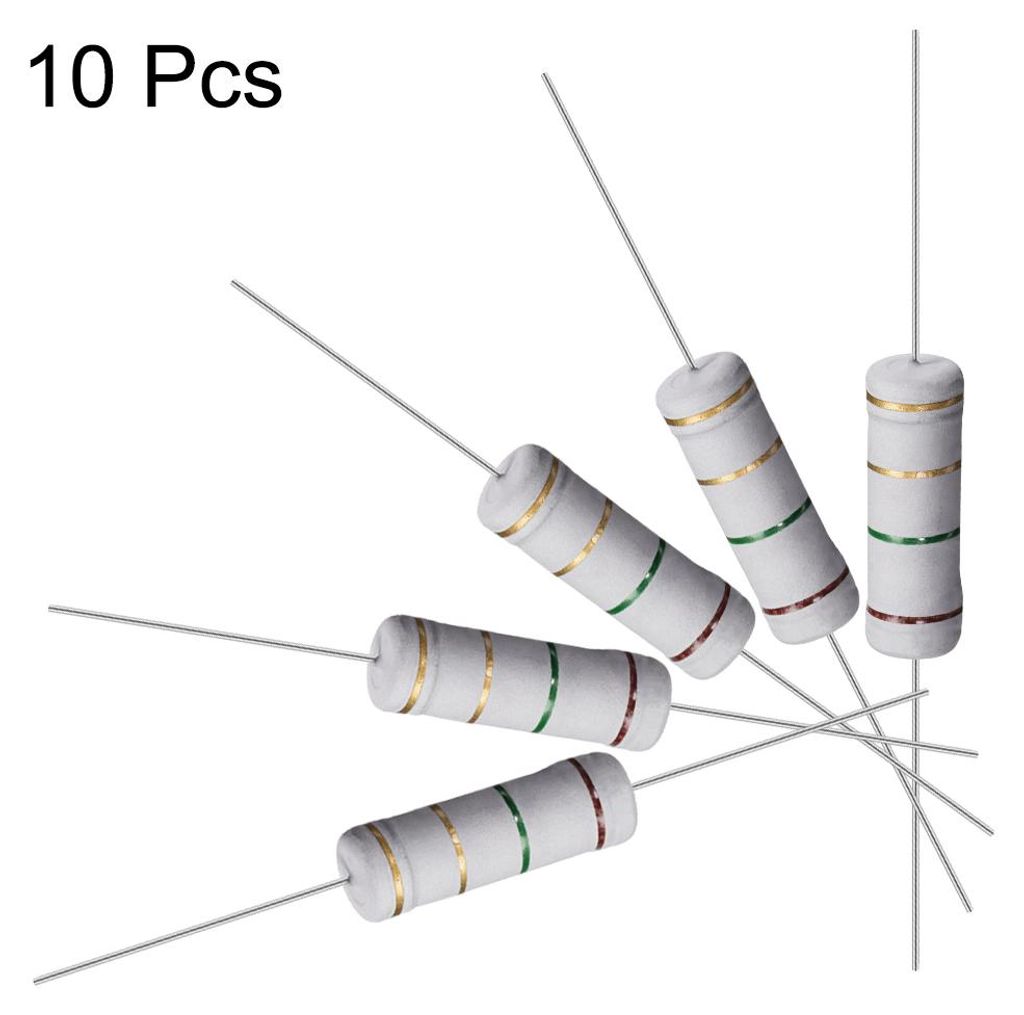 10 Stk. Metalloxid Film Widerstand 5 Watt Axiales Kabel 1,5 Ohm ¡À5% Toleranz