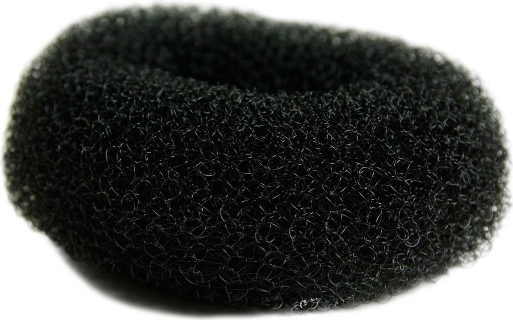 WIG ME UP Duttkissen Kissen Dutt schwarz klein RH-046-6x3-black