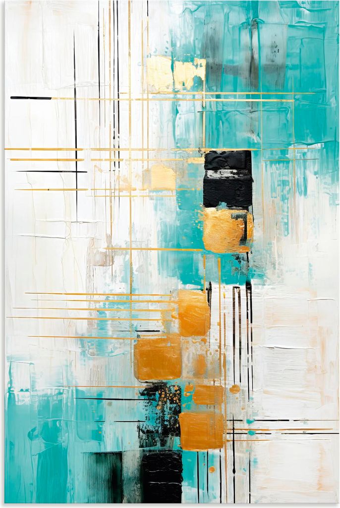 ARTland Wandbild Alu für Innen & Outdoor ABSTRAKTE KUNST Lebensentscheidungen Größe: 80x120 cm