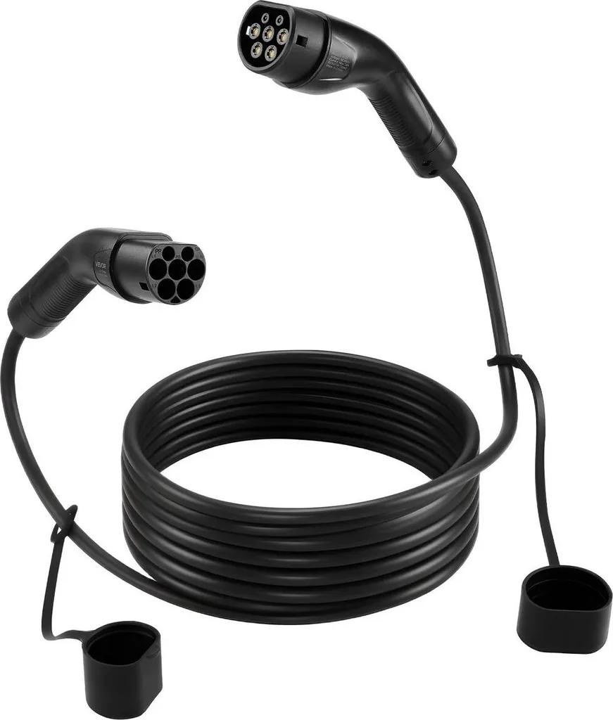 Câble Extension Chargeur EV Type 2 32A 10m 22kW Triphasé avec Sac - 9