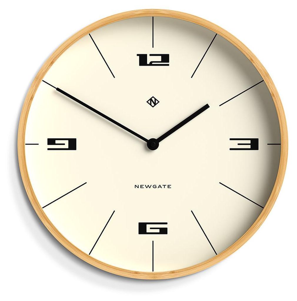 Newgate Mauritius Wanduhr aus Bambus - Linien