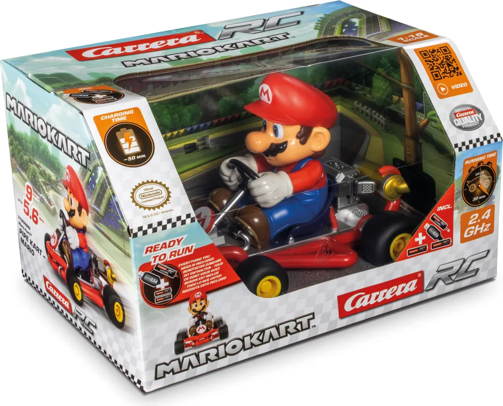 Carrera 370200989 RC Mario Kart Pipe Kart 2.4GHz - Pour Courses en Intérieur
