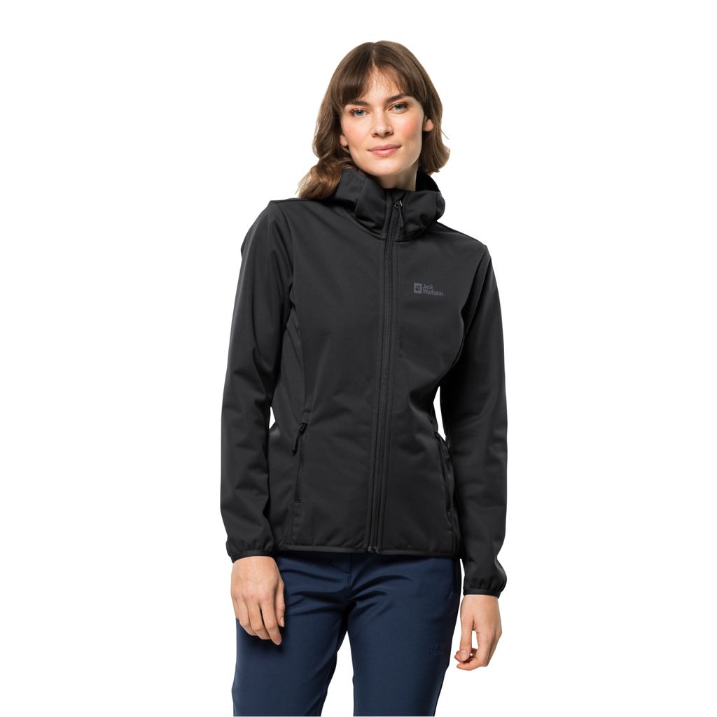 Jack Wolfskin WINDHAIN HOODY Damen black S