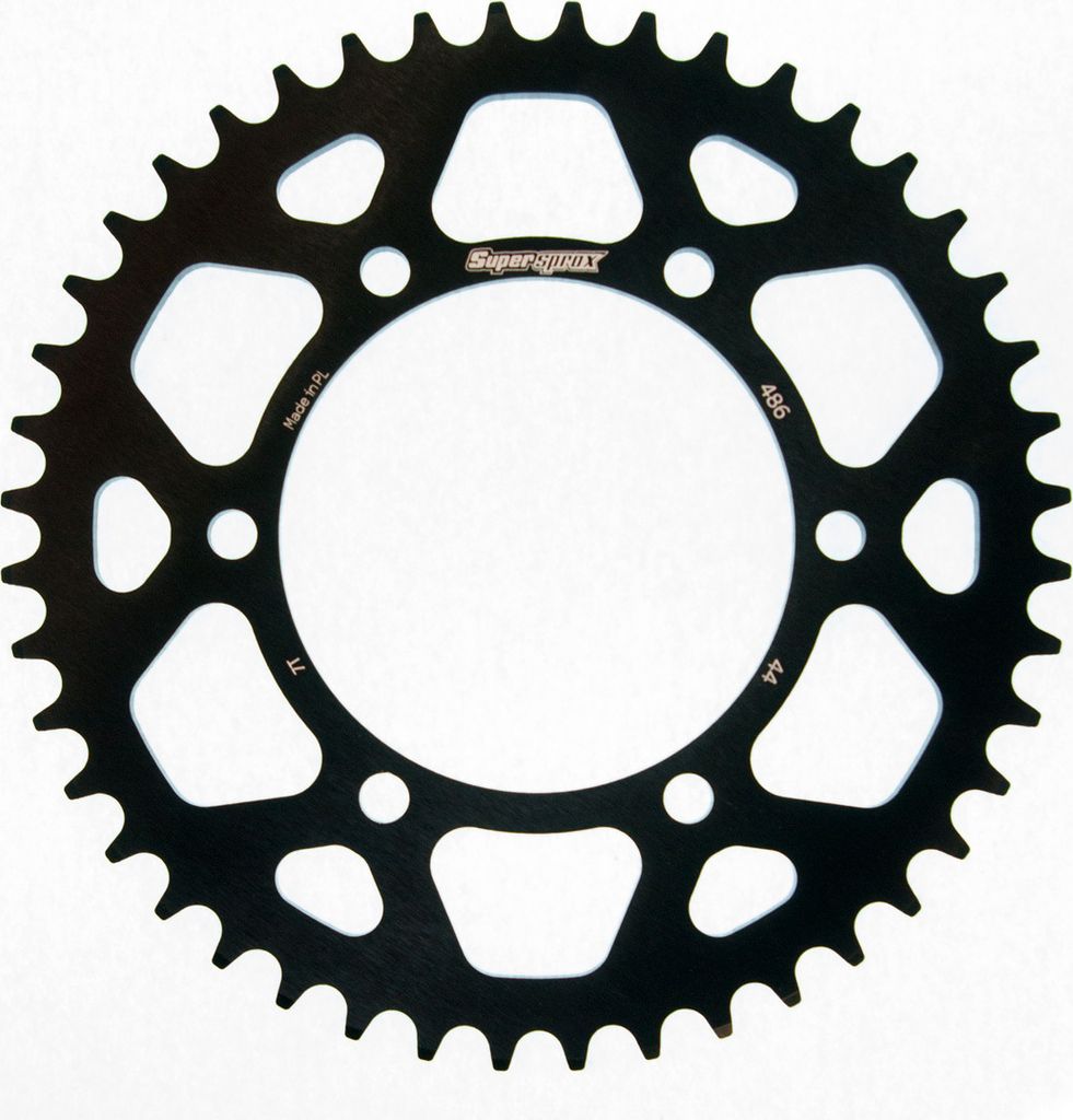 Alu-Kettenrad Supersprox 520 - 44Z (schwarz) RAL-486:44-BLK|ID 110,0 LK 130,0 6-Loch
