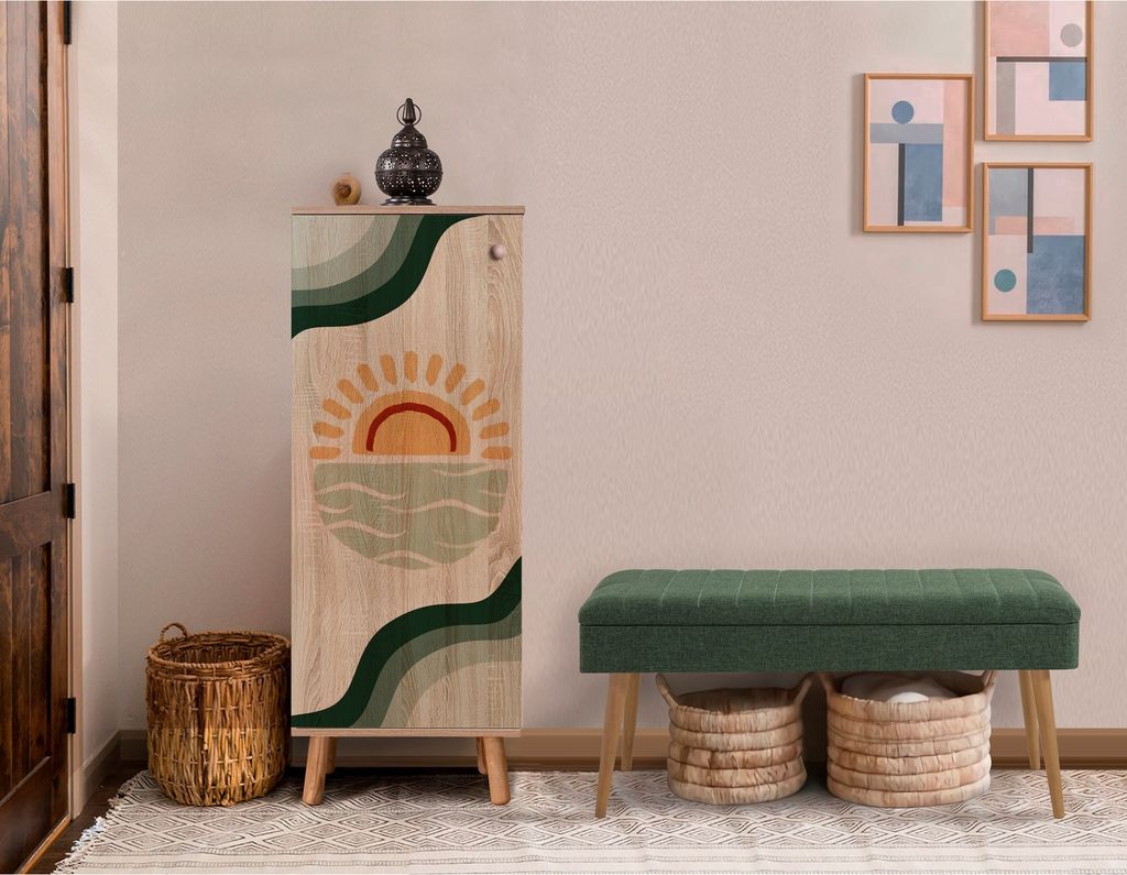 Skye Decor, Vegas Sonomo - 930 - 1070, Schuhschrank, Produktbild 