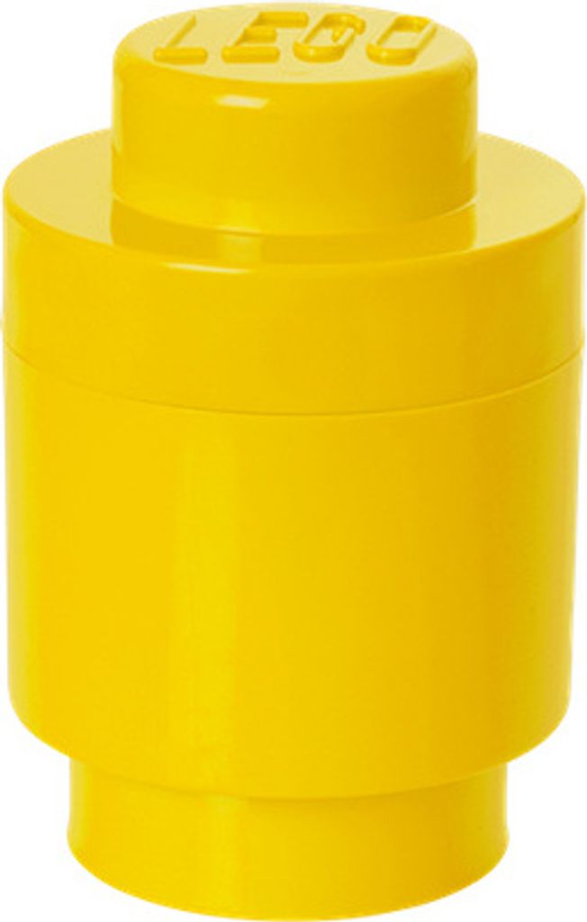 LEGO Storage Brick 1 rund gelb (gelb)