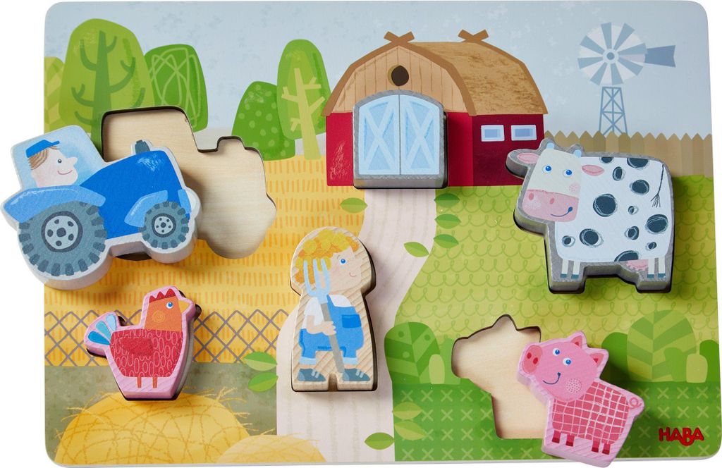 Holzpuzzle Auf dem Bauernhof Produktbild 