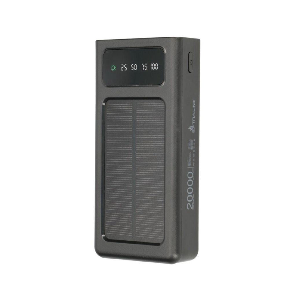 Extralink EPB-092 20000mAh Černá | Power banka | Solární Obrázek produktu 1