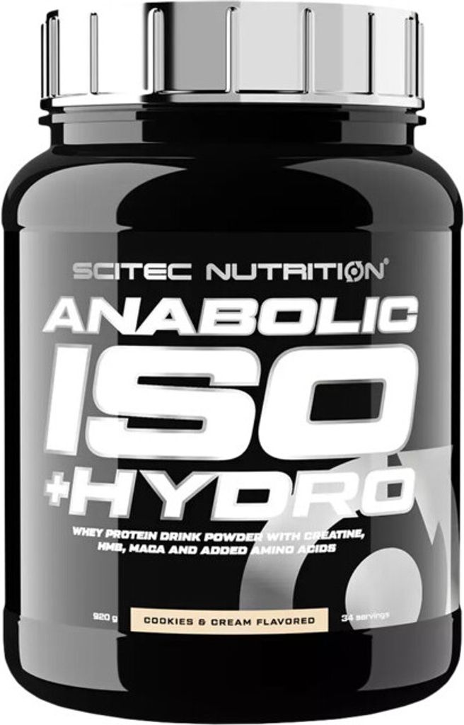 Scitec Nutrition Anabolic Iso+Hydro 920 g Schokolade / Whey Protein Isolat / Whey Protein mit Kreatin, HMB, Maca und zusätzlichen Aminosäuren