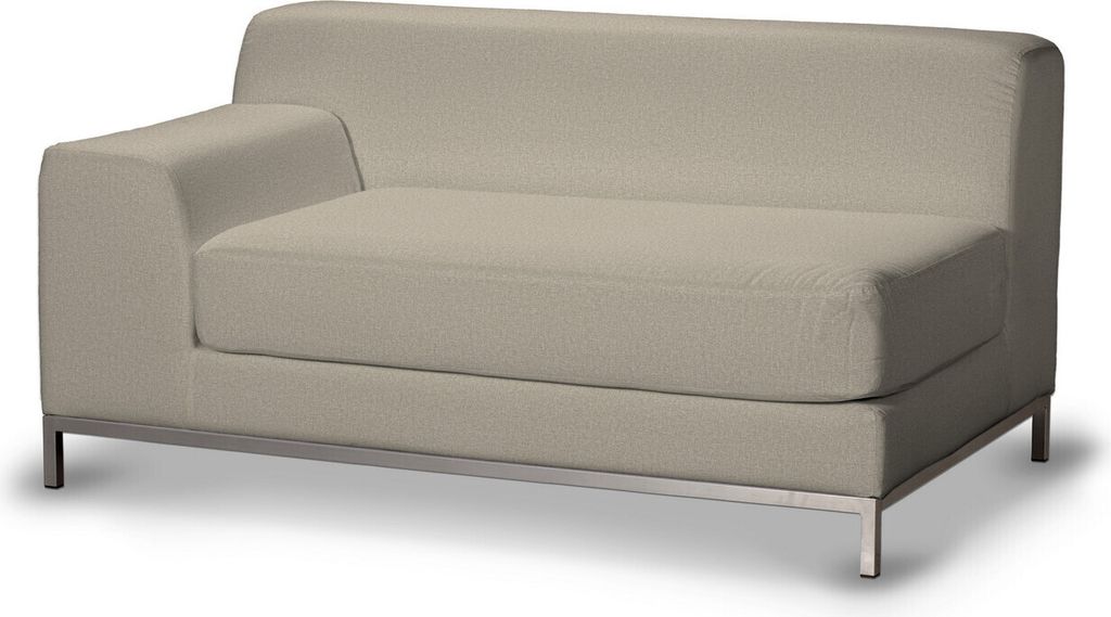 Dekoria Bezug für Kramfors 2-Sitzer Sofa, Lehne links, grau-beige, Bezug für Kramfors 2-Sitzer, Lehne links