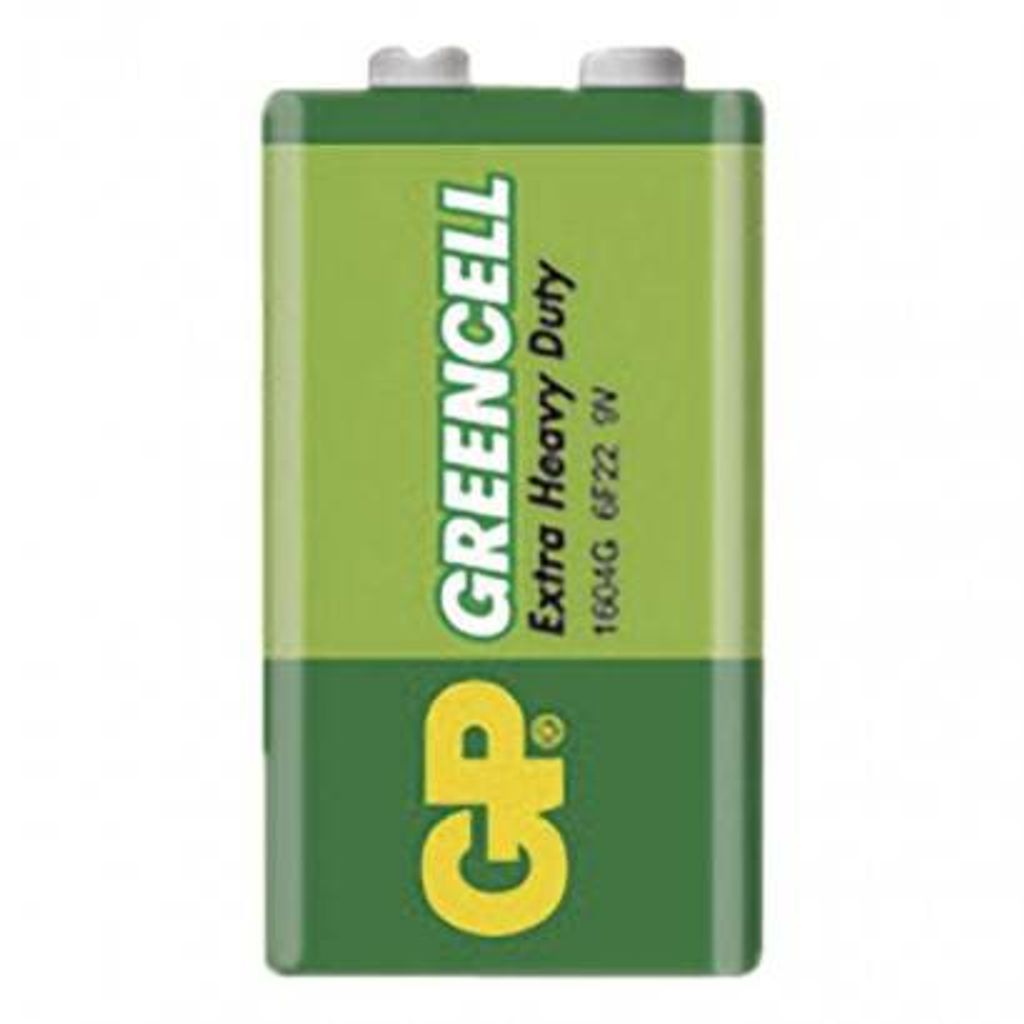 Zinkov batria GP Greencell 6F22, 9V, 1 ks Obrázok produktu 