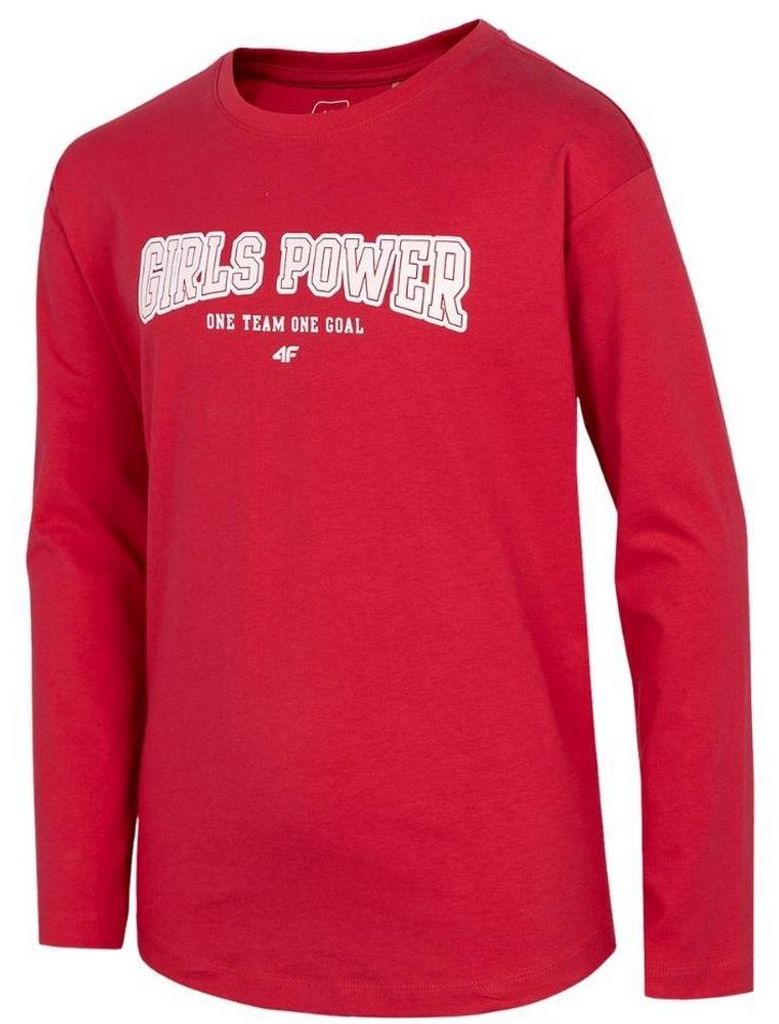 4F - "Girls Power" T-Shirt für Mädchen MR2320 (164-170) (Rot)