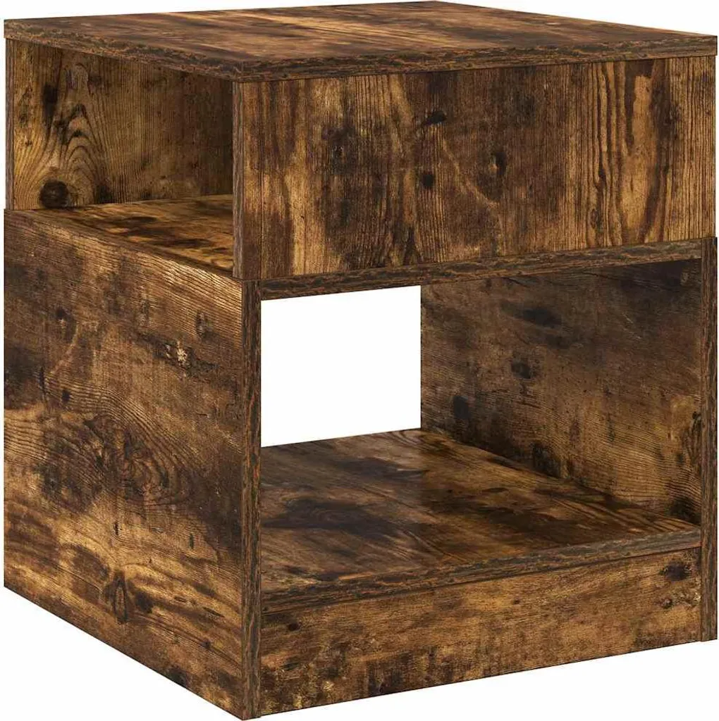 SYFAX™ Tavolino Rovere fumé 40,5 x 40 x 45 cm Legno multistrato