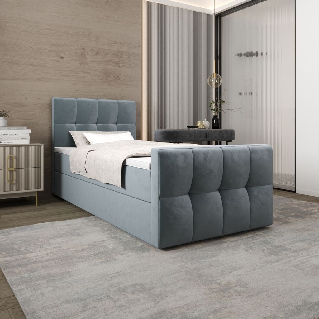 Boxspringbett MANHATAN 120x200 Monolith 72