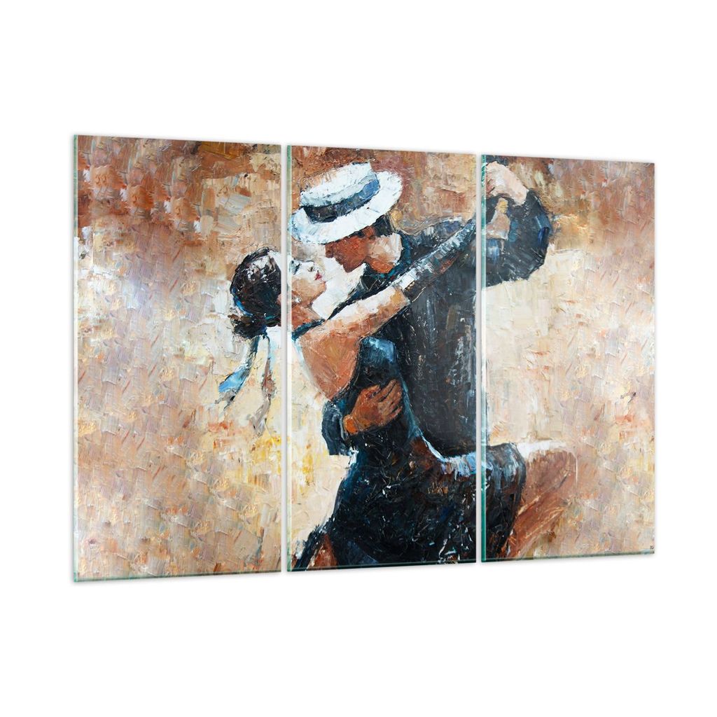 Bilder auf glas - tanzen sie - 105x70cm - Glasbilder - Wandbilder - Bilder - Kunstdruck - zum Aufhängen bereit - Wanddekoration aus Glas - Glas Bi...