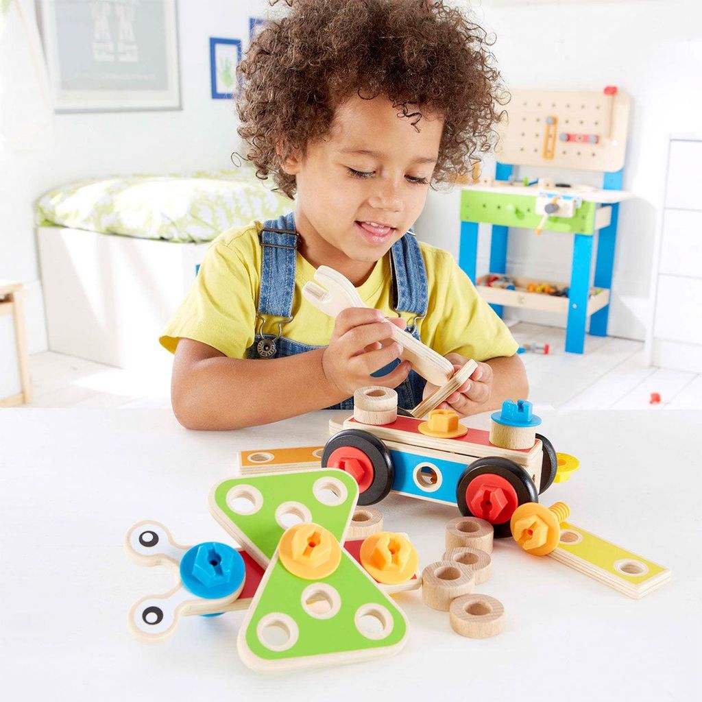 Hape Early Explorer Bauset-Klein, E3080 Image du produit 