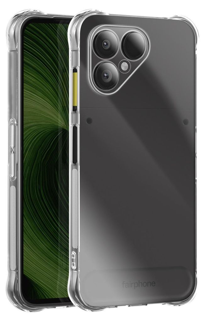 Avizar, Silikon Hülle Fairphone 6 mit verstärkten Ecken, Transparent