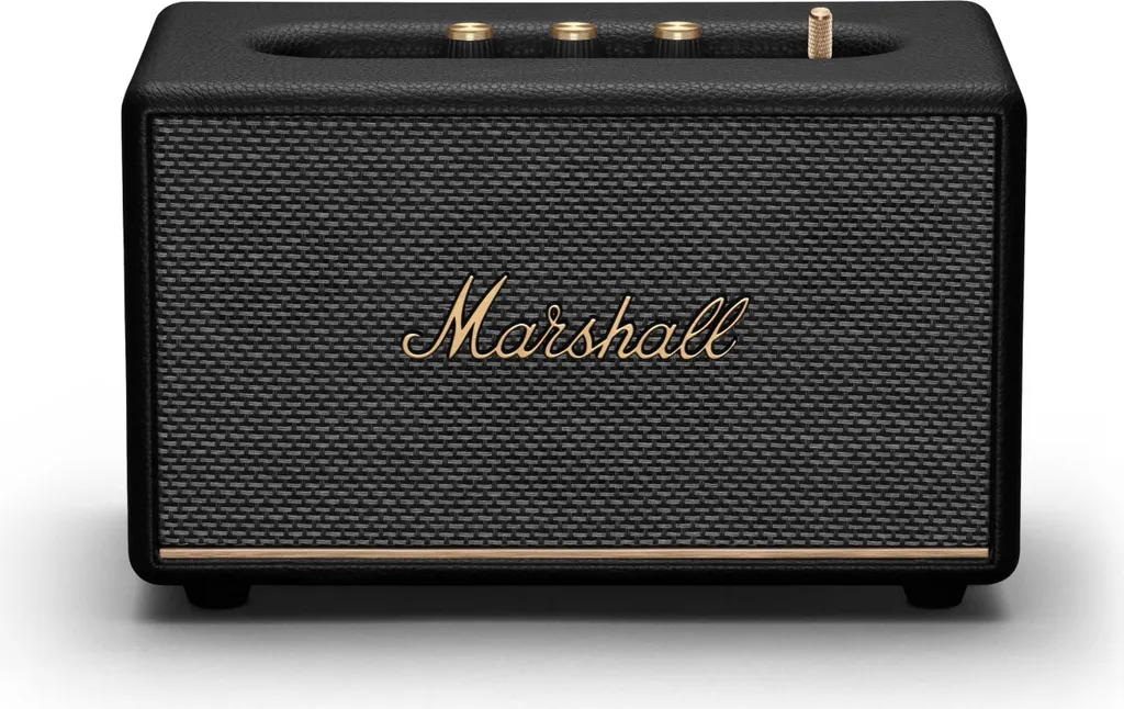 Marshall Acton III Noir : Enceinte Bluetooth Fiable pour un Son Sans Coupure