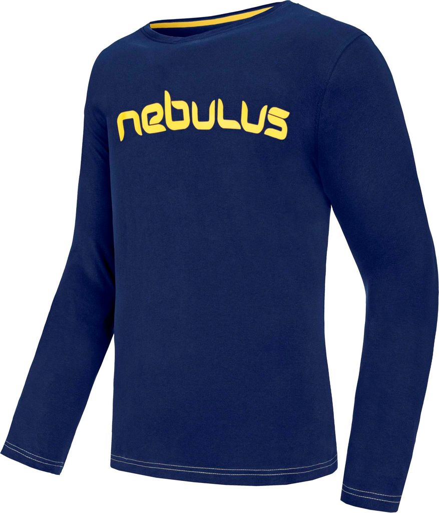 Nebulus Longsleeve SALOS Herren, Longsleeve, Langarmshirt, P6872 - Herren, navy-gelb, M