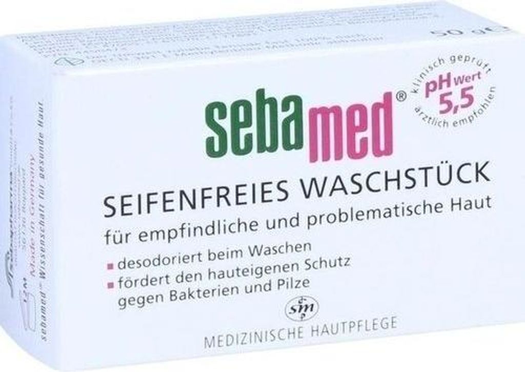 SEBAMED seifenfreies Waschstück 50g PZN 04450473