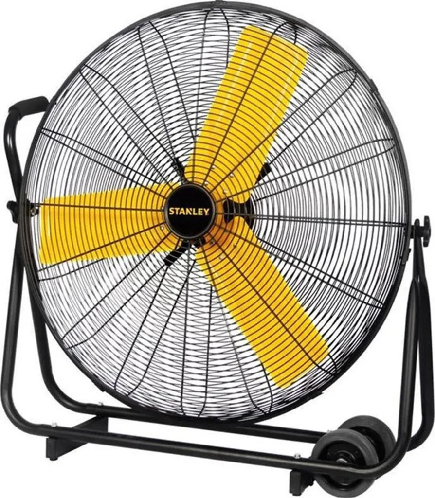 Ventilateur sur pied Stanley ST30BCT-E de chantier : Métal Noir/Jaune