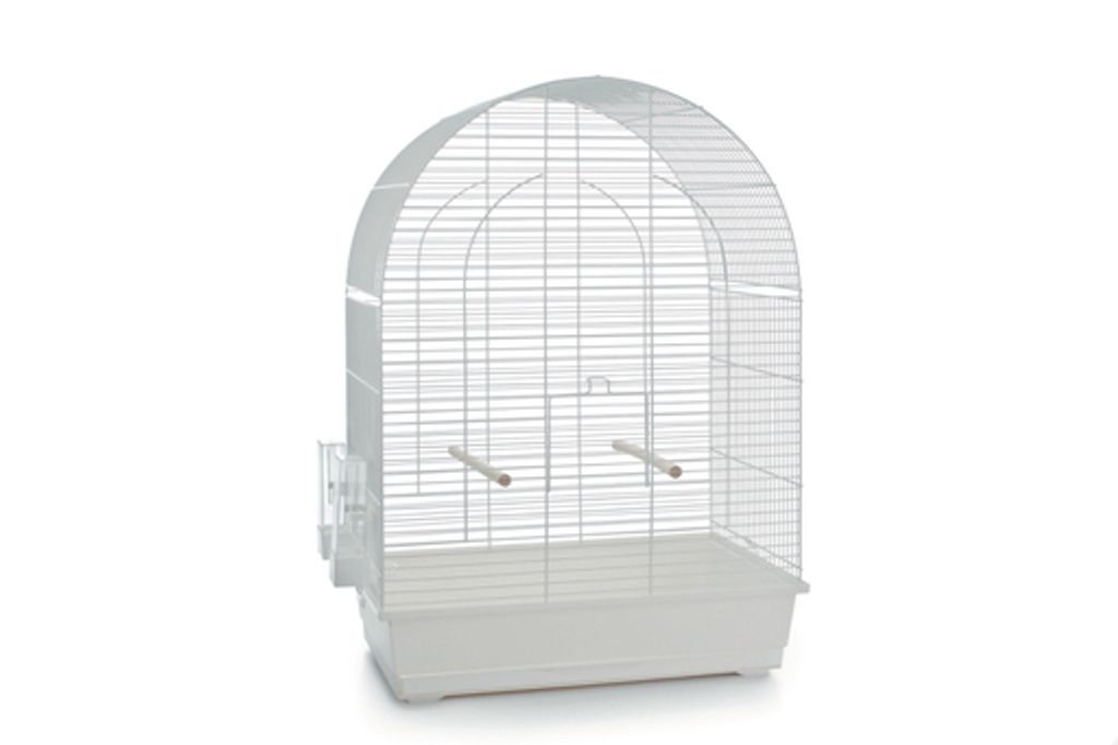 Beeztees Lucie - Vogelkäfig - weiß - groß - 54x34x75 cm