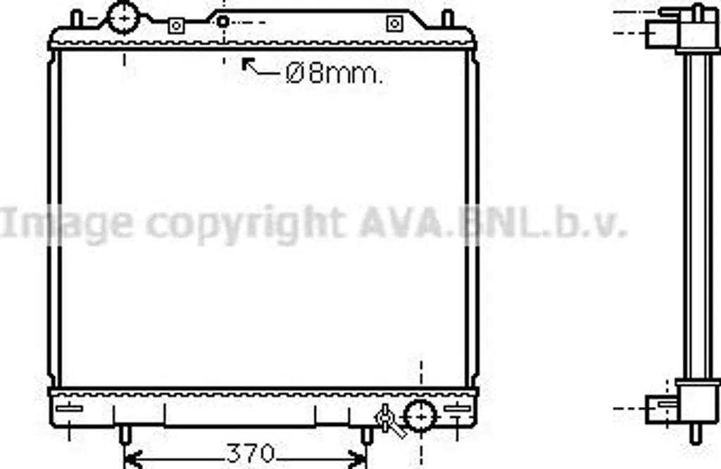 Refroidisseur AVA MT2110 OE MR127888 en Aluminium Haute Résistance