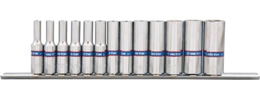 King tony komplet nasadek dlugich 1/4" 13cz. 4-14mm Zdjęcie produktu 