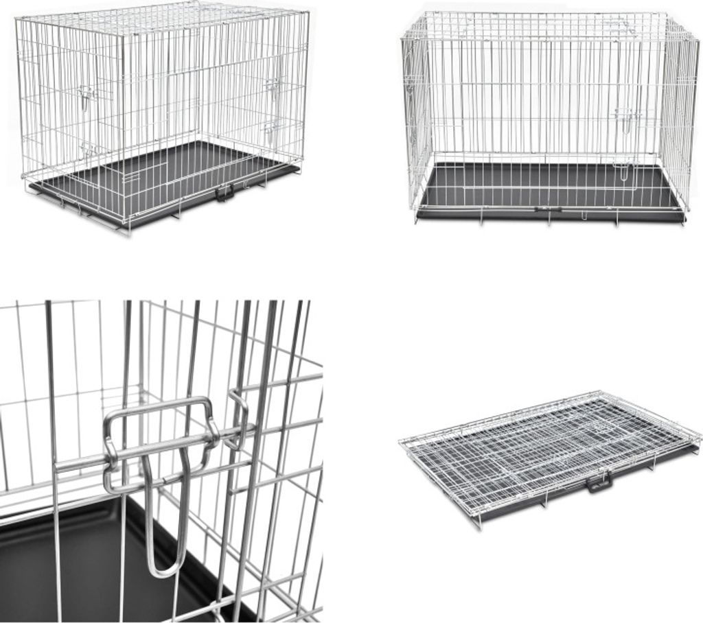 Faltbare Hundebox Metall XXL - Hundebox - Hundeboxen - Hundekäfig - Hundekäfige