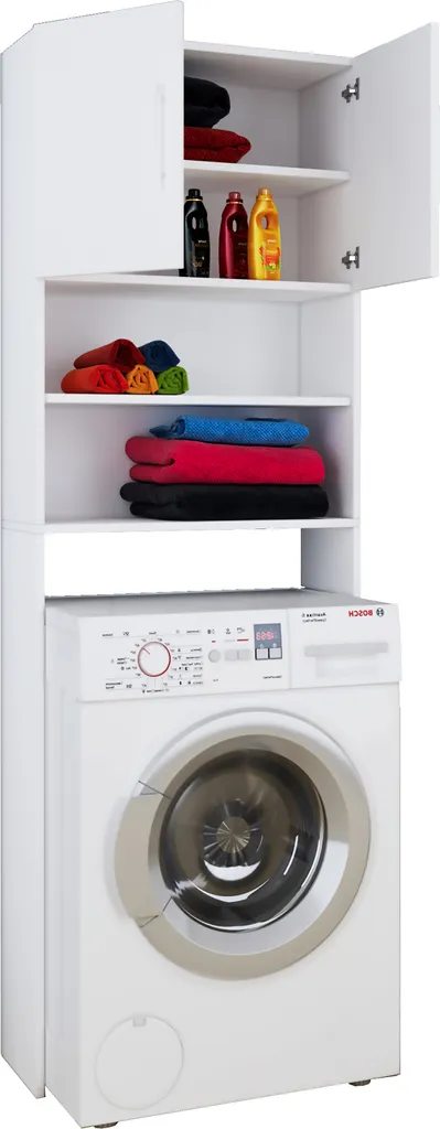 Colonna Bagno Coprilavatrice Jutas Bianco 64x190x25 - Arredo Chic