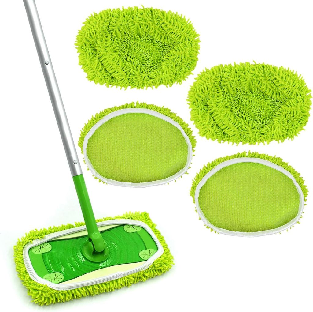 30er-Pack Tücher, wiederverwendbar, feuchte Bodentücher, passend für den Swiffer-Bodenwischer, Nass- und Trockenwischaufsatz zur Reinigung von H...