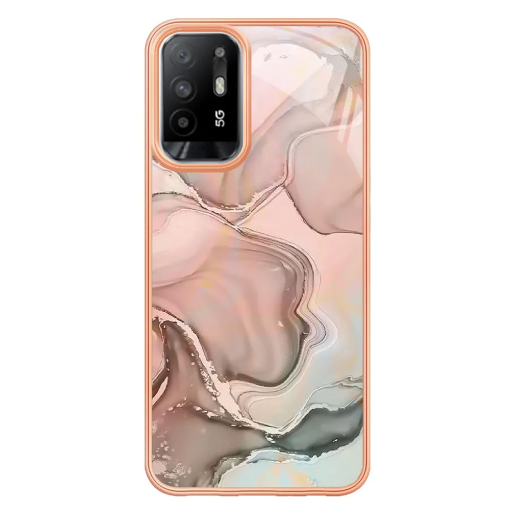 DOINK Cover Armor per Oppo A94 5G, Custodia TPU+PC Antiurto con Anello Supporto - Nero