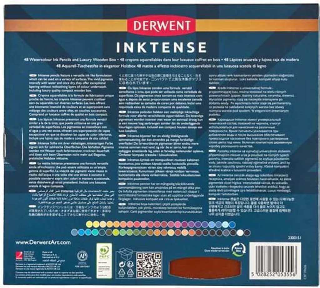 Set de Dessin Inktense 48 Couleurs pour Illustration et Design Textile