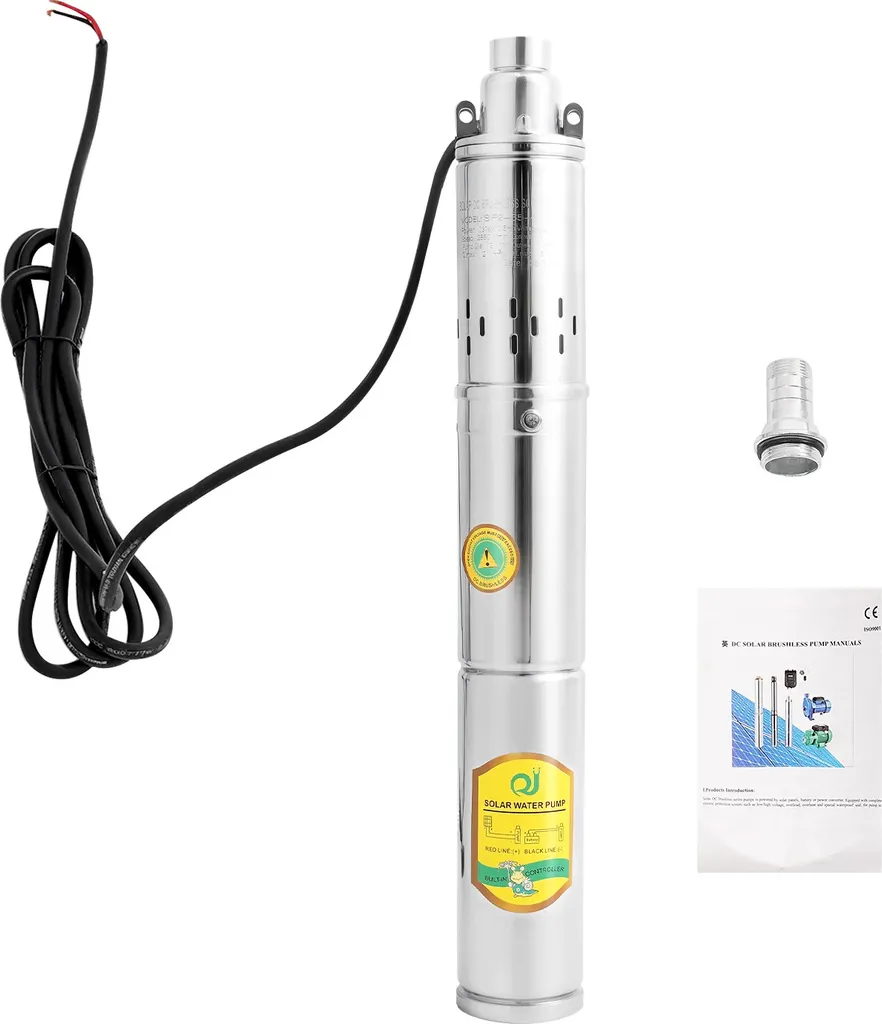 Pompe immergée pour puits profond 24V 0,5 CV idéal pour forage agricole